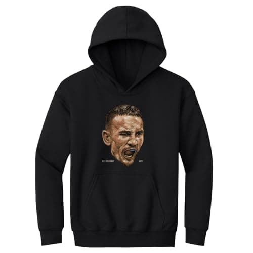 Max Holloway UFC Youth Hoodie Sweatshirt - Kids Sizes - Height 500 Level - UFC Fighter Portrait - White
