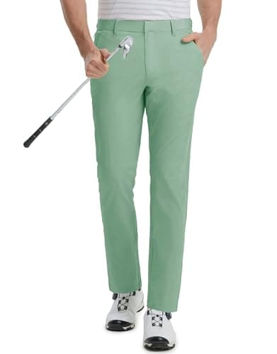 M MAELREG Men's Stretch Lightweight 5 Pockets Golf Pants - Casual Trousers for Men Water-Resistant 30"/32"/34"