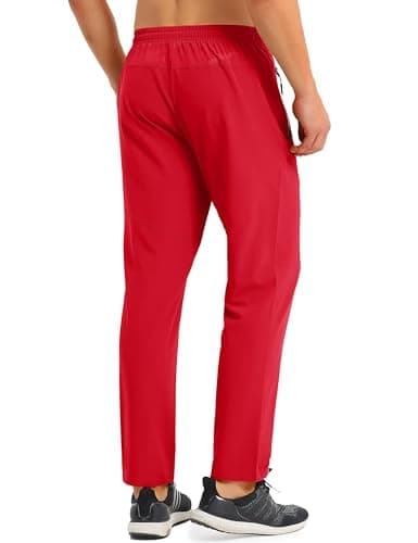 Men's Lightweight Hiking Pants with Quick Dry and Zipper Pockets
| Men's Quick Dry Running Pants Open Bottom Sweatpants