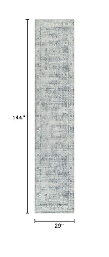Morebes Extra Long Washable Kitchen Rug Runner for Hall Living Room Dining Room Office, Blue-Gray
Morebes Vintage Hallwa