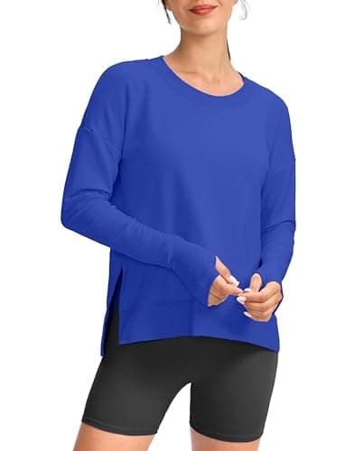 Soft and Comfortable Gradual Sweatshirt for Women Yoga Tops
| Buttery Soft Modal Pullover Shirts with Side Slit Thumb H
