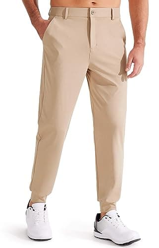 Libin Men's 4-Way Stretch Golf Joggers with Pockets Global Recycled Standard  
Libin Men's Slim Fit Sweatpants for Work