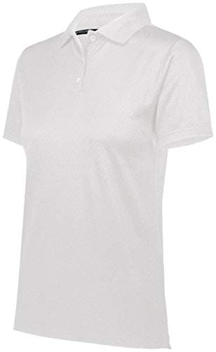 Holloway Prism Polo Shirt for Ladies 2Xl White Lightweight Breathable Stretchable Perfect for Tennis and Golf Solar Refl