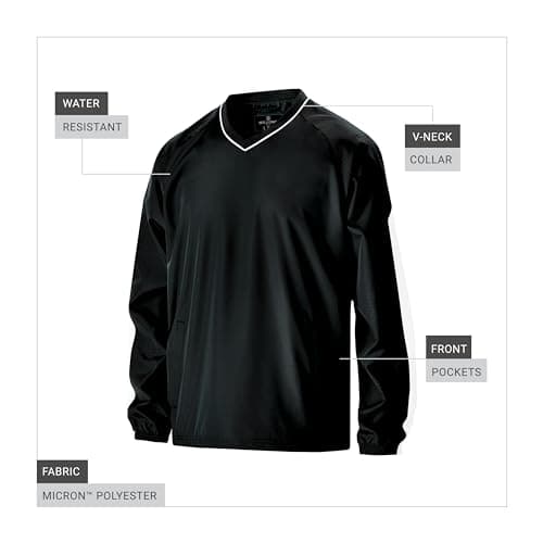 Holloway Men's Bionic Pullover Windshirt + Warm + Outdoor Enthusiast + Winter Hiking + Breathable Technology + Lightweig