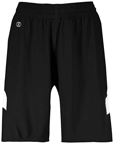 Holloway Ladies Dual-Side Single Ply Shorts 2Xl Black/White: Running Lightweight Cooling Shorts for Women
