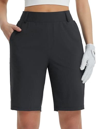 Baleaf Women's Golf Shorts UPF 50+ Casual Work
| Baleaf Women's Golf Shorts 9'' Knee Length Stretch Bermuda Long Shorts