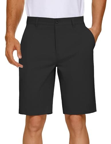 Men's PULI Golf Dress Shorts Flat Front Hybrid 7 Inch Lightweight Quick Dry Chino Casual with Pockets
| PULI Men's Golf