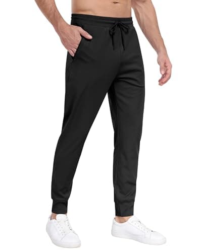 ParisDiary Men's 3 Pack Zipper Sweatpants for Workout and Gym
| ParisDiary Zipper Pockets Track Joggers Pants Suitable