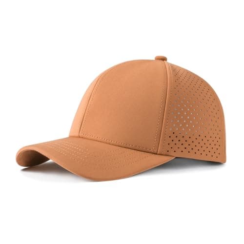 VOBOOM Men Quick Dry Baseball Cap for Summer Sports Laser Cut Mesh Curved Brim Snapback Hat