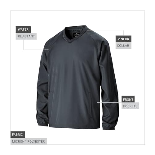 Holloway Men's Bionic Pullover Windshirt - Insulation Tech for Men's Outdoor Adventures - Lightweight, Windproof, and Wa