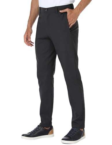 Puli Golf Pants Men Stretch Slim Fit Dress Casual Work Hiking Tapered Waterproof Pants with Pockets
Puli Golf Pants Men