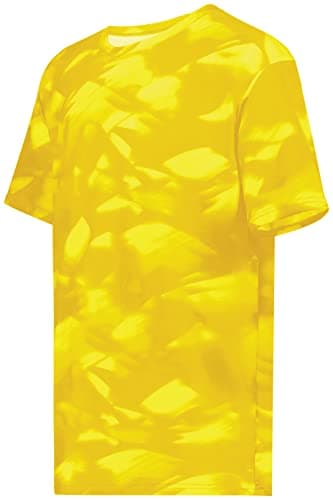 Holloway Men's Stock Cotton-Touch Poly Tee + Comfort + Outdoor + Lightweight + Stretchy + Medium Size + 100% Polyester +