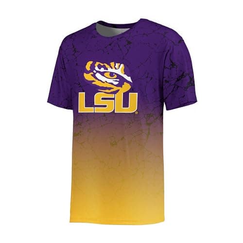 Holloway Men's NCAA Cotton-Touch Poly Marble Tee: Officially Licensed Comfortable Collegiate Shirt for Sport Fans
| Hol