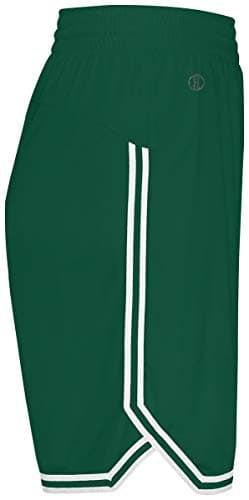 Holloway Ladies Retro Basketball Shorts 2Xl Forest/White - Comfortable Basketball Shorts for Women, Versatile Workout Pa