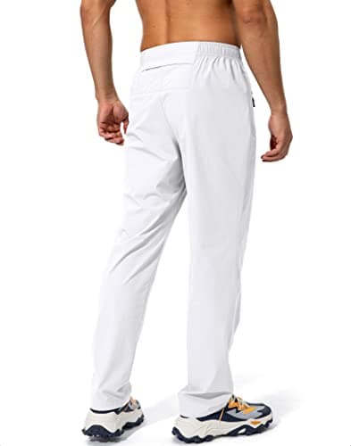 Pudolla Men's Elastic Waist Workout Jogging Pants for Fitness Enthusiasts with Zipper Pockets
| Pudolla Men's Athletic