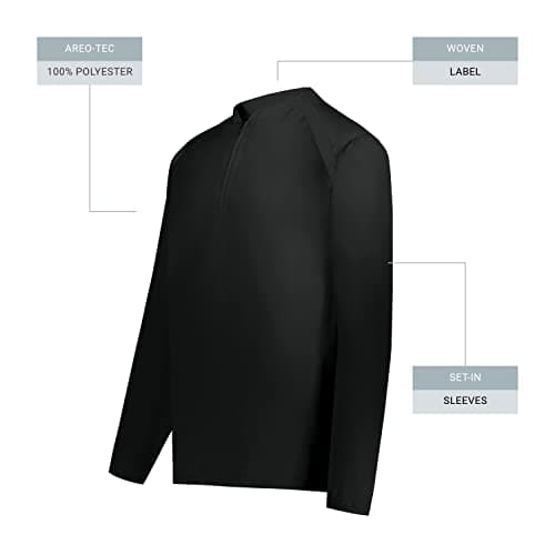 Holloway Men's Clubhouse Pullover Cage Jacket - Ultimate Comfort - Men's Style - Autumn Winter Warmth - Stretchy Fit - S