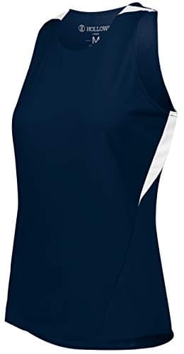 Holloway Ladies Pr Max Track Jersey 2XL Navy/White + Core Insulation + Running Enthusiasts + Outdoor Races + Quick Dry T