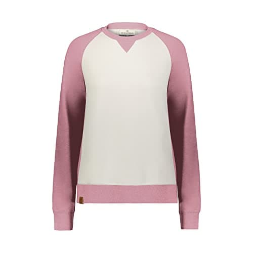 Holloway Women's All-American Fleece Crew + Warm + Active Ladies + Workout Gym + Quick Dry + Medium Stretch + 8.5 oz
