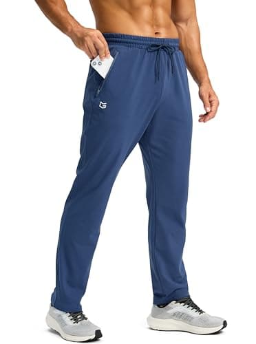 G Gradual Men's Fleece Lined Winter Pants Best for Men Athletes in Cold Weather Zipper Pockets Sweatpants  
G Gradual Me