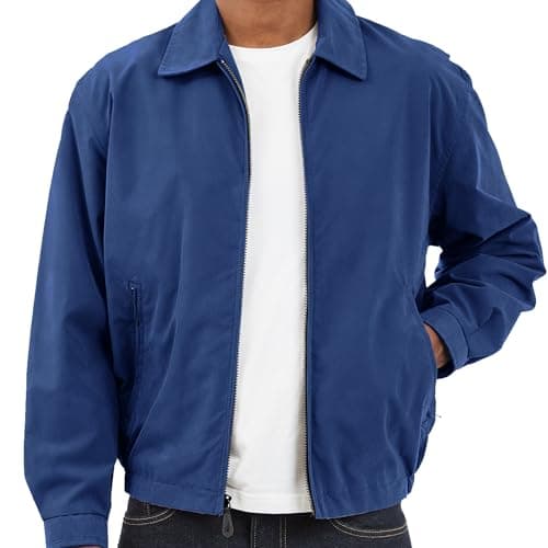 LONDON FOG Men's Auburn Zip-Front Golf Jacket for Regular & Big-Tall Sizes | Premium Waterproof Golf Jacket | Perfect fo