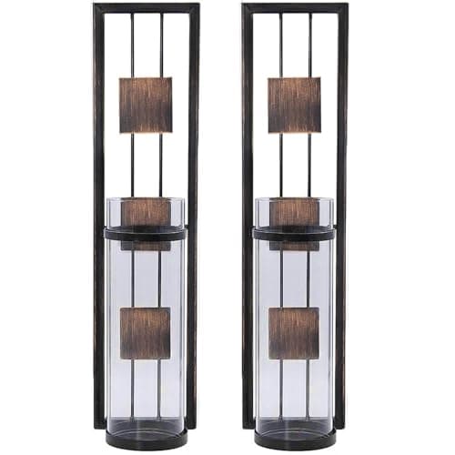 Metal Wall Sconce Candle Holder for Living Room, Bathroom, and Dining Room - Set of 2 | Trendy Decor
| Metal Wall Decor