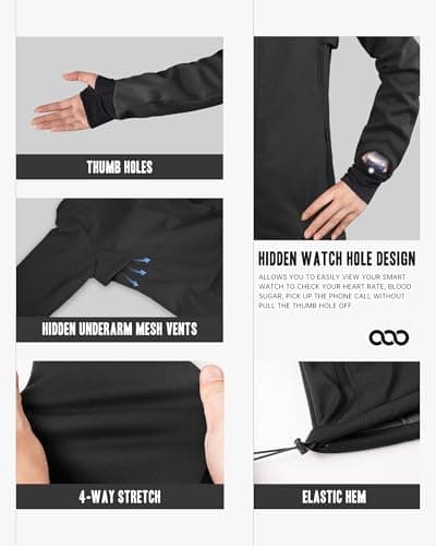Women's Waterproof Fleece Running Jacket Zip Up for Cold Weather Workouts
| Women's 33,000ft Fleece Jacket Waterproof Z