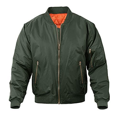 Magnivit Men's Warm Bomber Jacket for Casual Fall Winter and Military Style Outwear
| Magnivit Men's Stylish Bomber Jac