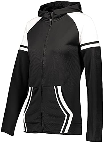 Holloway Sportswear Womens Retro Grade Jacket L Black/White Moisture Wicking Breathable Running Jacket For Women
| Holl