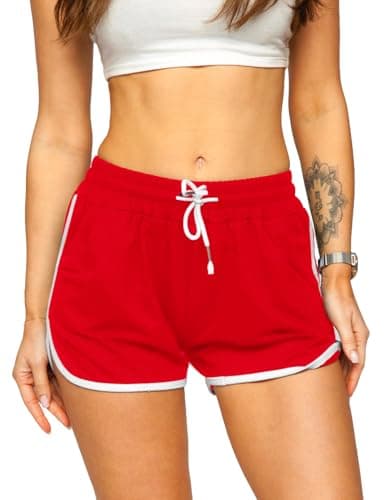 Hanyomo Women's Yoga Fitness Terry Cotton Shorts for Gym Running and Bodybuilding - Moisture Wicking and Breathable
| H