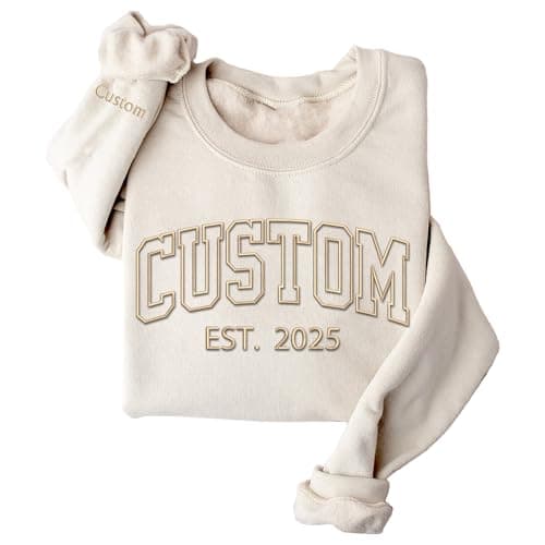 Personalized Embroidered Sweatshirt Custom For Women
Customized Embroidered Hoodie Sweatshirt as Mom_gift_Christmas
Cust