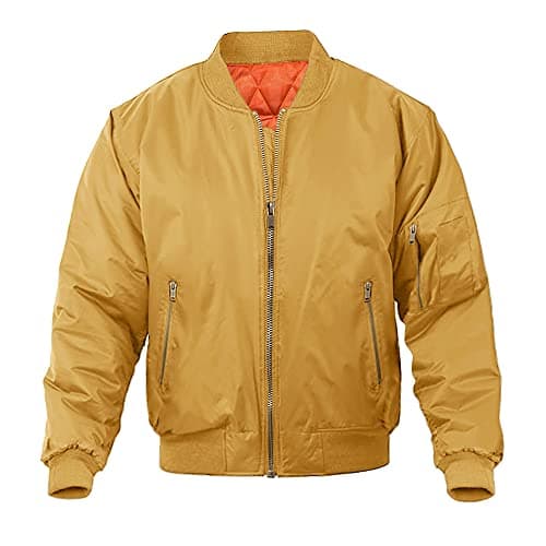 Magnivit Men's Warm Bomber Jacket for Casual Fall Winter and Military Style Outwear
| Magnivit Men's Stylish Bomber Jac