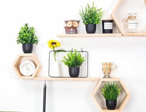 Der Rose Fake Plants 4 Packs Small Faux Plants Best for Bathroom and Home Office
| Der Rose Black Bathroom Accessories