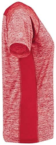 Holloway Sportswear Women's Electrify Coolcore® Tee 2XL Scarlet Heather - Best Temperature Regulation for Outdoor Activ