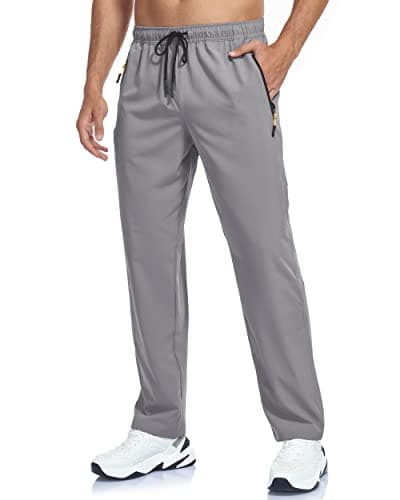 GAXIDES Men's Lightweight Breathable Quick Dry Fit Waterproof Hiking Pants for Camping, Fishing, Running and Athletic A