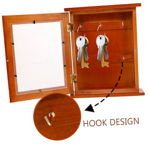 Angoily Large Hanging Boxes Key Holder Cabinet Vintage Woodsy Rustic Decor Home Accessories Home Decor Key Storage Cabin