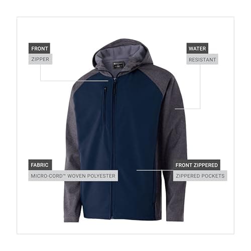 Holloway Men's Raider Softshell Jacket + Insulated + Outdoor Adventurers + Winter Hiking + Warmth Retention + 2 Layer +
