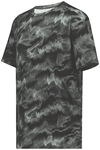 Holloway Men's Stock Cotton-Touch Poly Tee + Comfort + Outdoor + Lightweight + Stretchy + Medium Size + 100% Polyester +