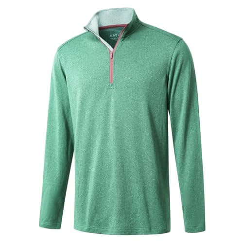 M MAELREG Quarter Zip Golf Pullover Men's Dry Fit Long Sleeve Performance Wicking Sweatshirt forMen