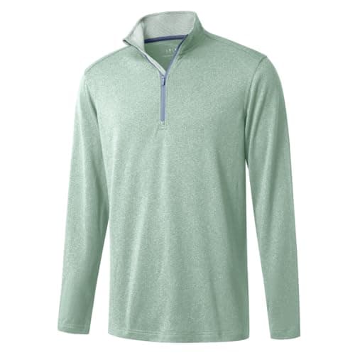 M MAELREG Quarter Zip Golf Pullover Men's Dry Fit Long Sleeve Performance Wicking Sweatshirt forMen