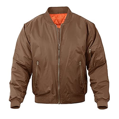 Magnivit Men's Warm Bomber Jacket for Casual Fall Winter and Military Style Outwear
| Magnivit Men's Stylish Bomber Jac