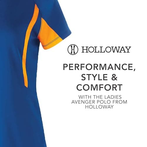 Holloway Women's Avenger Polo Cold Weather Protection Active Outdoor Men's Women's Lightweight Breathable Sweat-wicking