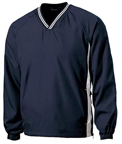 Joe's USA Men's Athletic V-Neck Raglan Wind Shirts for Athletes and Outdoor Enthusiasts - XS-6XL