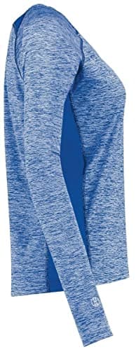 Holloway Sportswear Womens Electrify Coolcore® Long Sleeve Tee Royal Heather Royal Tone Heather