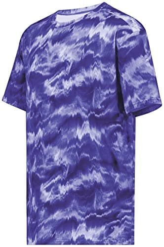 Holloway Men's Stock Cotton-Touch Poly Tee + Comfort + Outdoor + Lightweight + Stretchy + Medium Size + 100% Polyester +