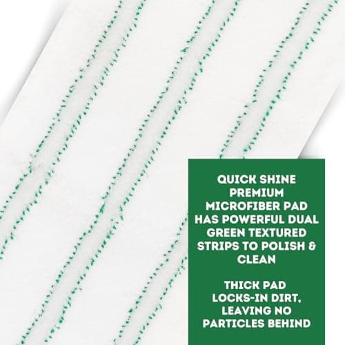 Quick Shine Hardwood Floor Clean + Polish Mop Kit for Safer Home Use | Use Wet + Dry | pH Neutral Formula