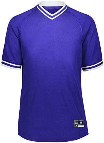 Augusta Sportswear Holloway Retro V-Neck Men's Baseball Jersey | Purple, XX-Large  
Augusta Sportswear Holloway Retro V-