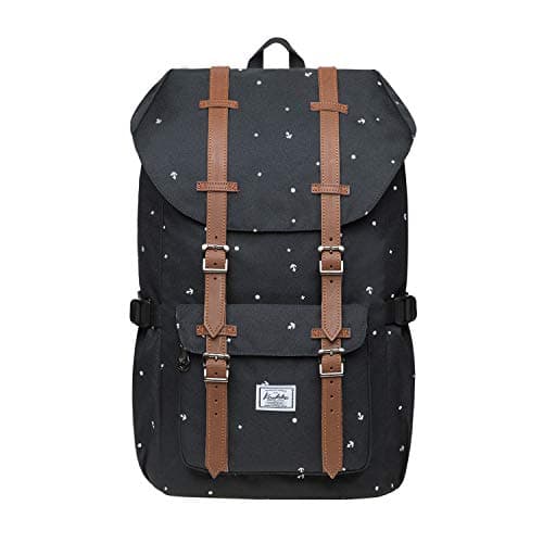 KAUKKO 15.6 Inch Laptop Outdoor Backpack for Men and Women Traveling Rucksack (5-8-Black)