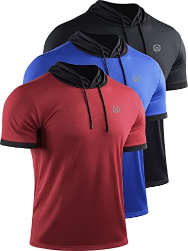 NELEUS Men's Dry Fit Performance Athletic Shirt with Hoods for Active Athletes during Gym Workouts
| NELEUS Men's Dry F