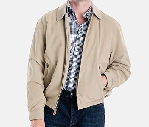 LONDON FOG Men's Auburn Zip-Front Golf Jacket for Regular & Big-Tall Sizes | Premium Waterproof Golf Jacket | Perfect fo