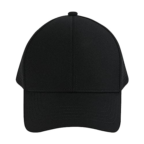 VOBOOM Men Quick Dry Baseball Cap for Summer Sports Laser Cut Mesh Curved Brim Snapback Hat